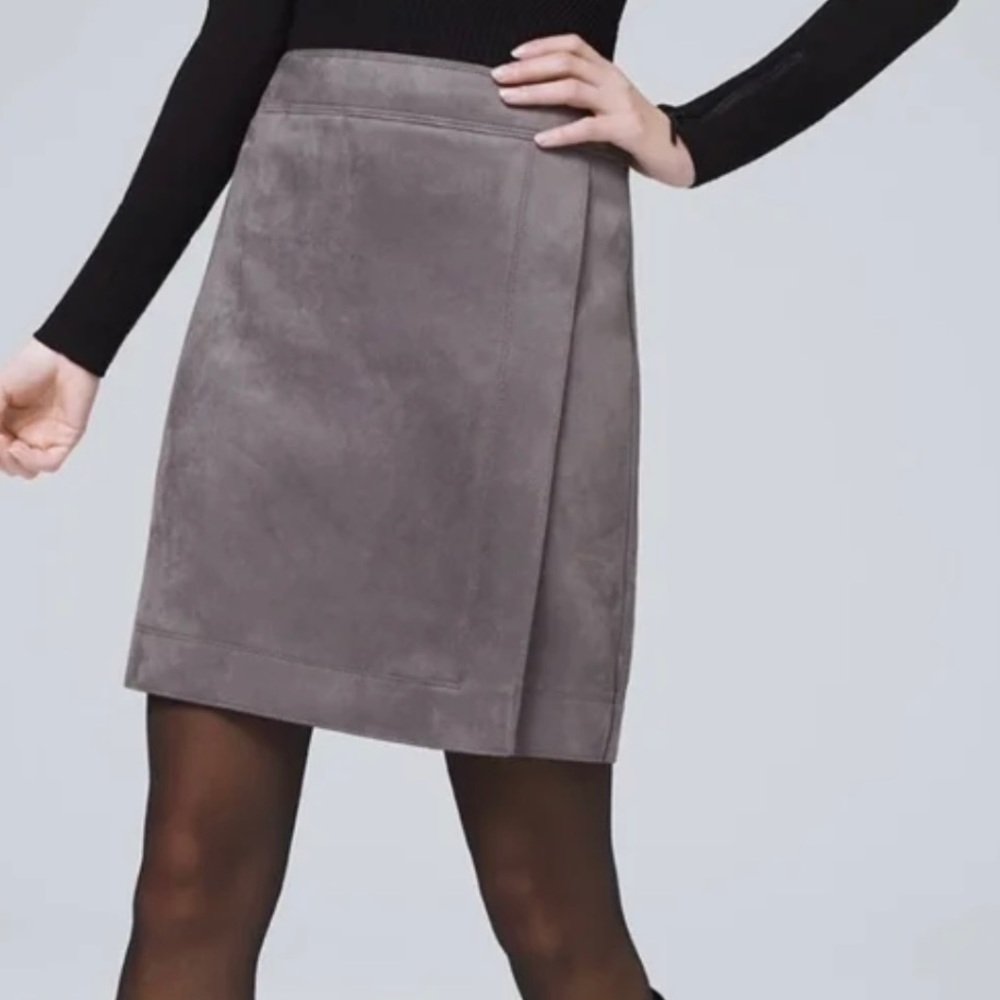 Suede skirt